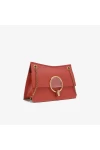 Charles Keith Metal Half Round Lady Chain Shoulder Bag Orange